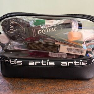 Double Decker Brush Artist Case FILLED including full eye palette Great Gift!!!